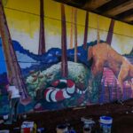 Un mural de 5.500 metros pintado por artistas misioneros se perfila en la zona de la ex-Garita